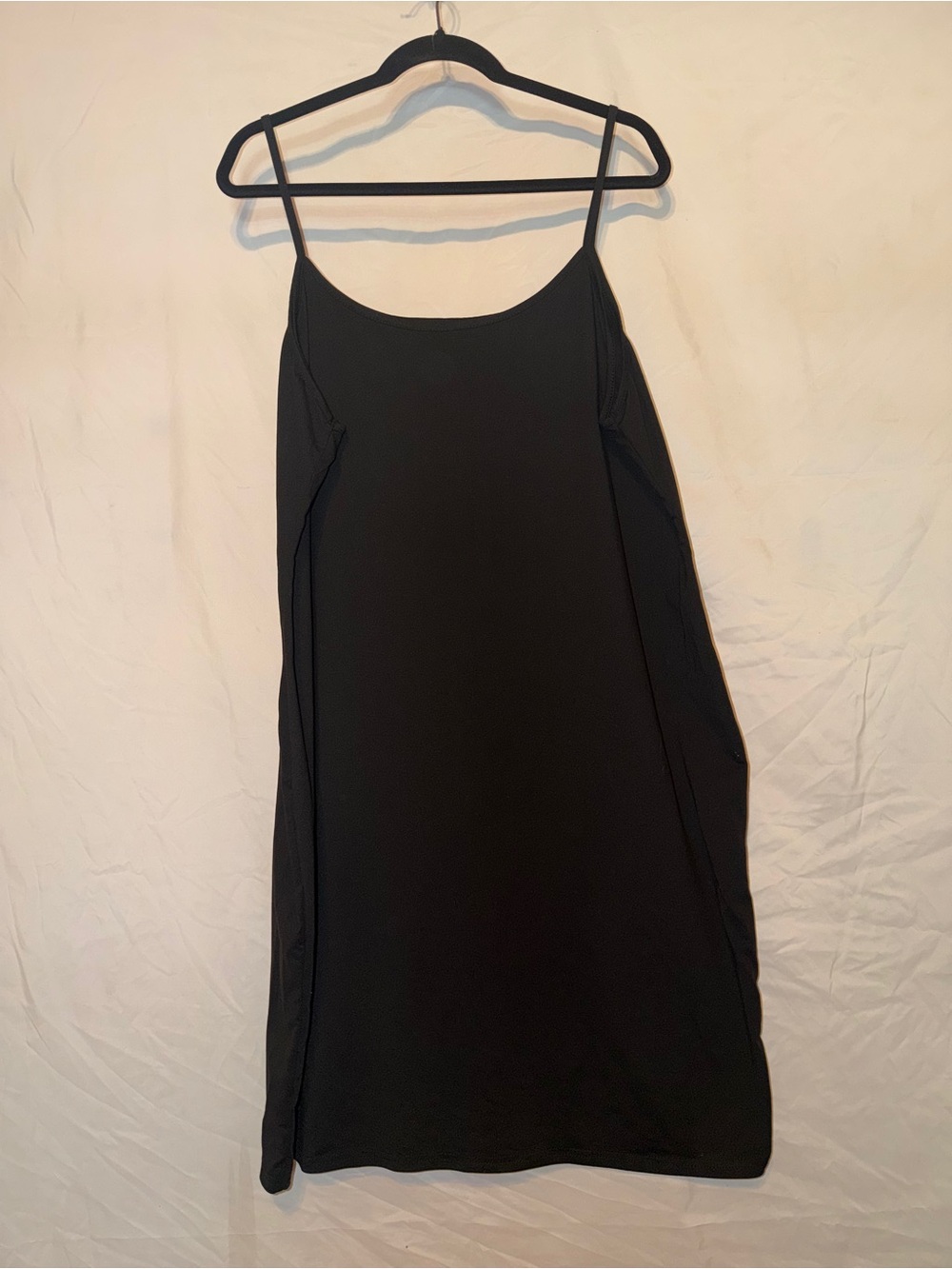 Classic Black Spaghetti-Strap Tank Dress
